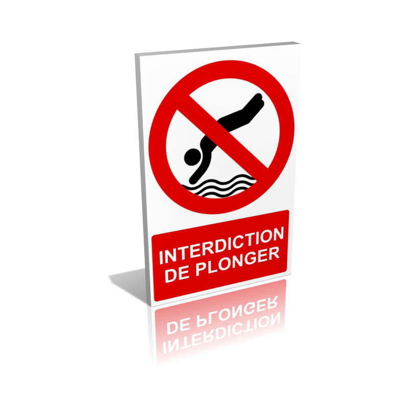 Interdiction de plonger