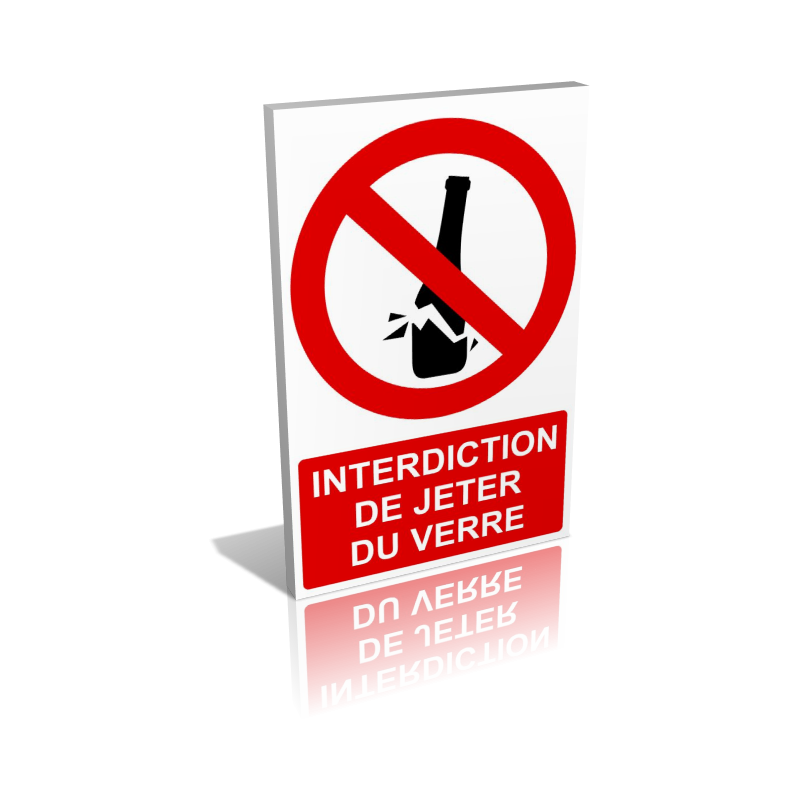 Interdiction de jeter du verre