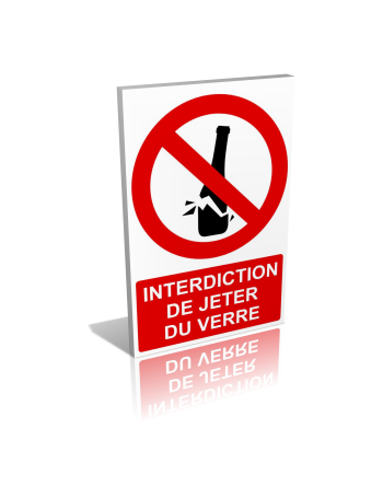 Interdiction de jeter du verre