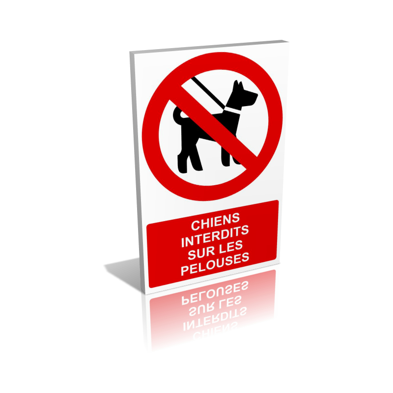 Chiens interdits sur les pelouses