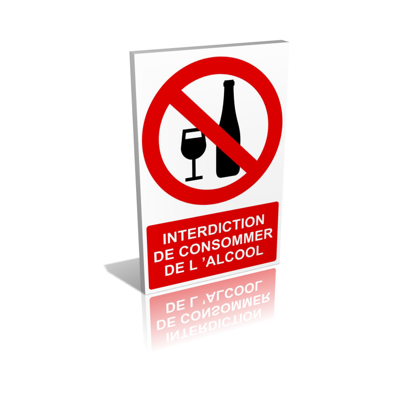Interdiction de consommer de l'alcool Interdiction de consommer de l'alcool