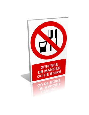 Défense de manger ou de boire