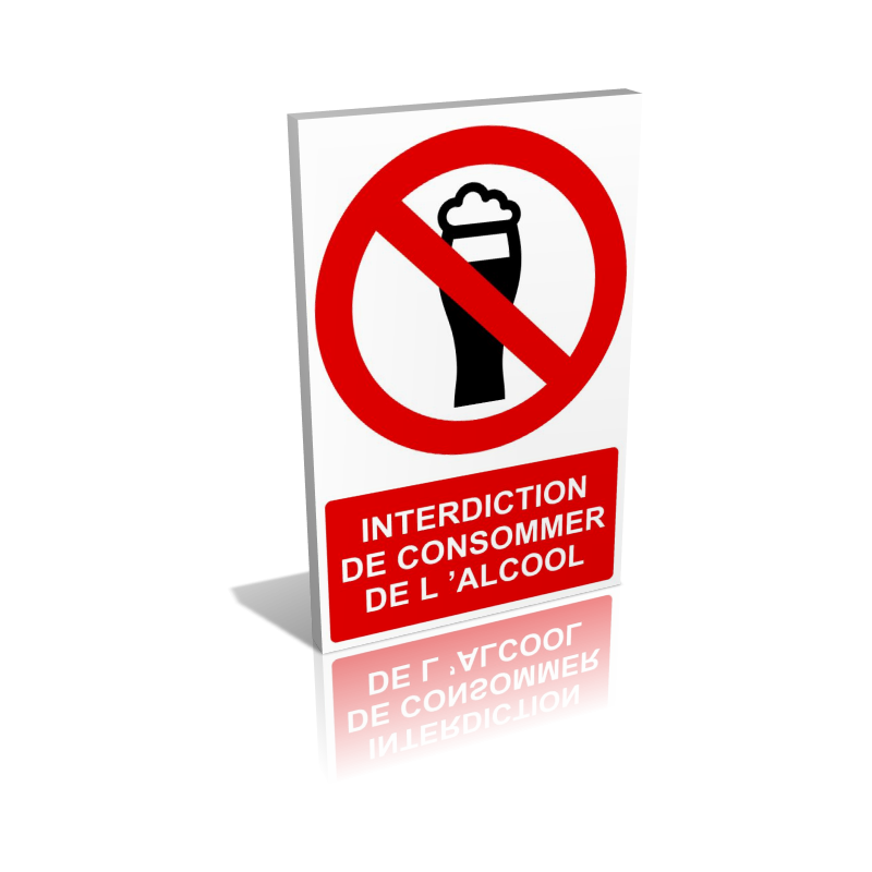 Interdiction de consommer de l'alcool Interdiction de consommer de l'alcool