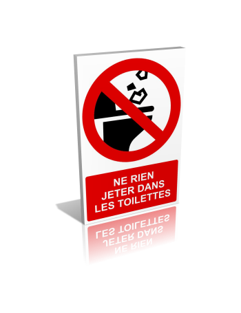 Ne rien jeter dans les toilettes