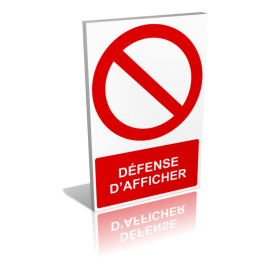 Défense d'afficher