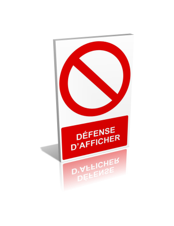 Défense d'afficher