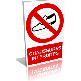 Chaussures interdites