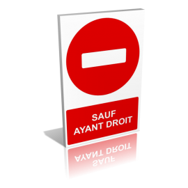 Sens interdit sauf ayants droit