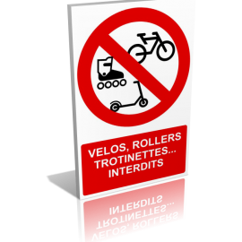 Vélos - rollers - trottinettes - interdits