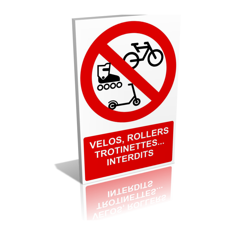 Vélos - rollers - trottinettes - interdits