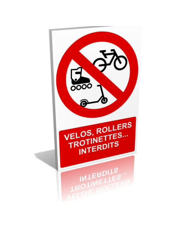 Vélos - rollers - trottinettes - interdits