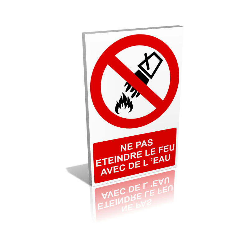 Ne pas éteindre le feu avec de l'eau Ne pas éteindre le feu avec de l'eau