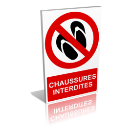 Chaussures interdites