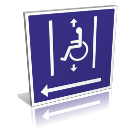 Ascenseur handicapés à gauche