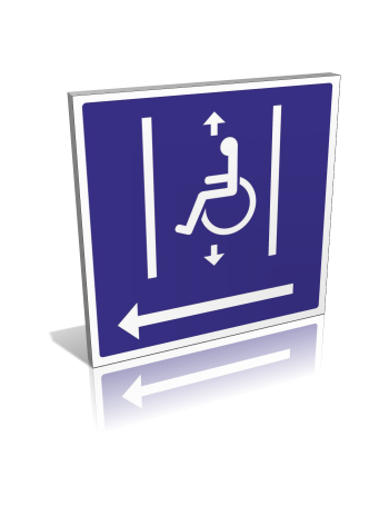 Ascenseur handicapés à gauche