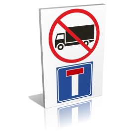 Interdit aux poids lourds - sans issue