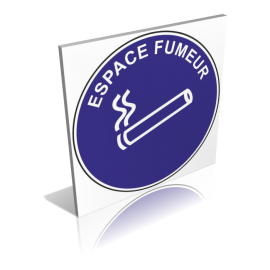 Espace fumeur bleu