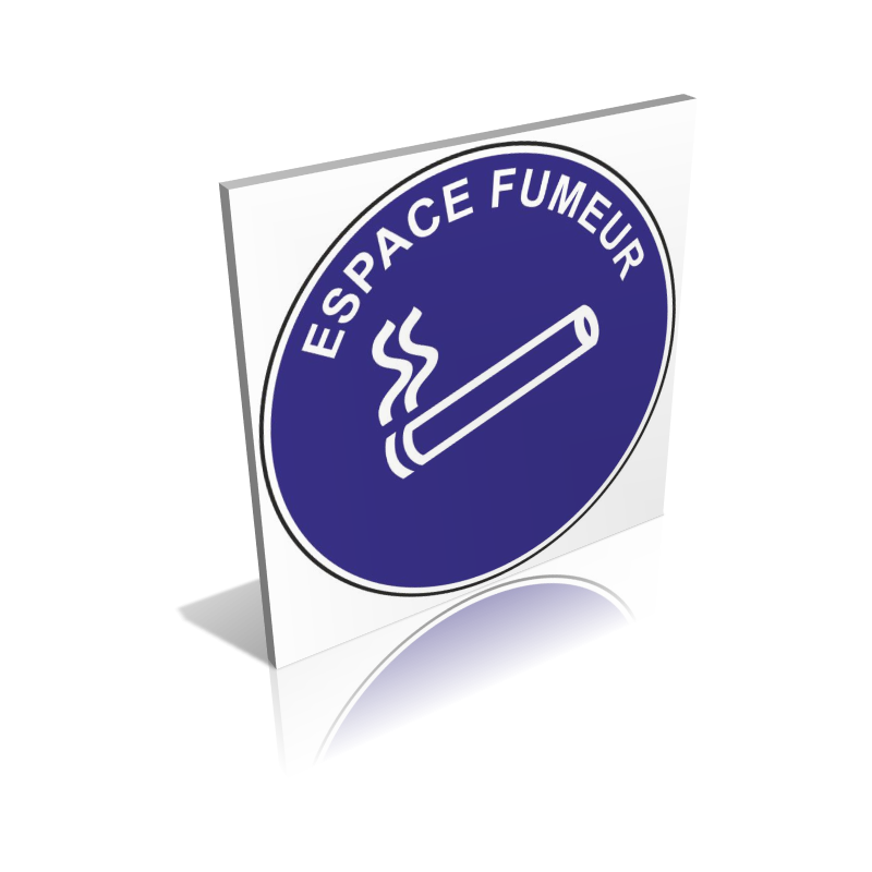 Espace fumeur bleu Espace fumeur bleu