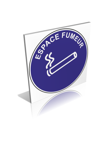 Espace fumeur bleu