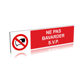 Ne pas bavarder s.v.p.