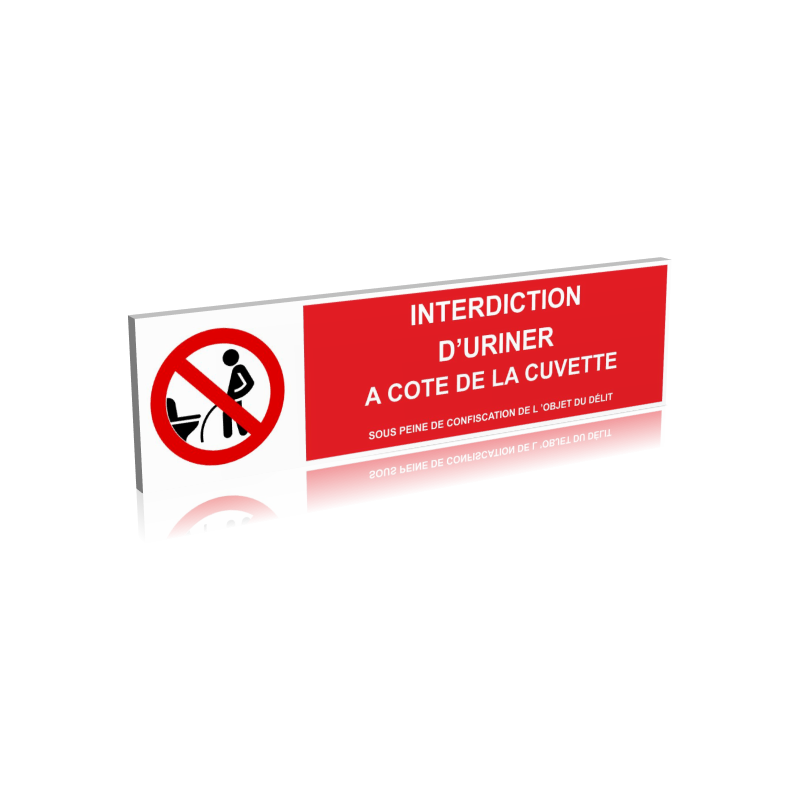 Interdiction d'uriner a coté de la cuvette.. Interdiction d'uriner a coté de la cuvette..