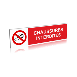 Chaussures interdites