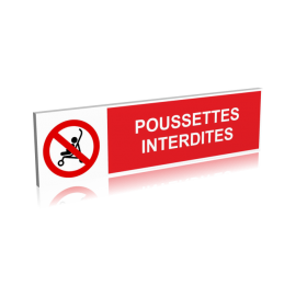 Poussettes interdites