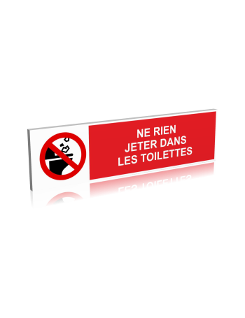 Ne rien jeter dans les toilettes