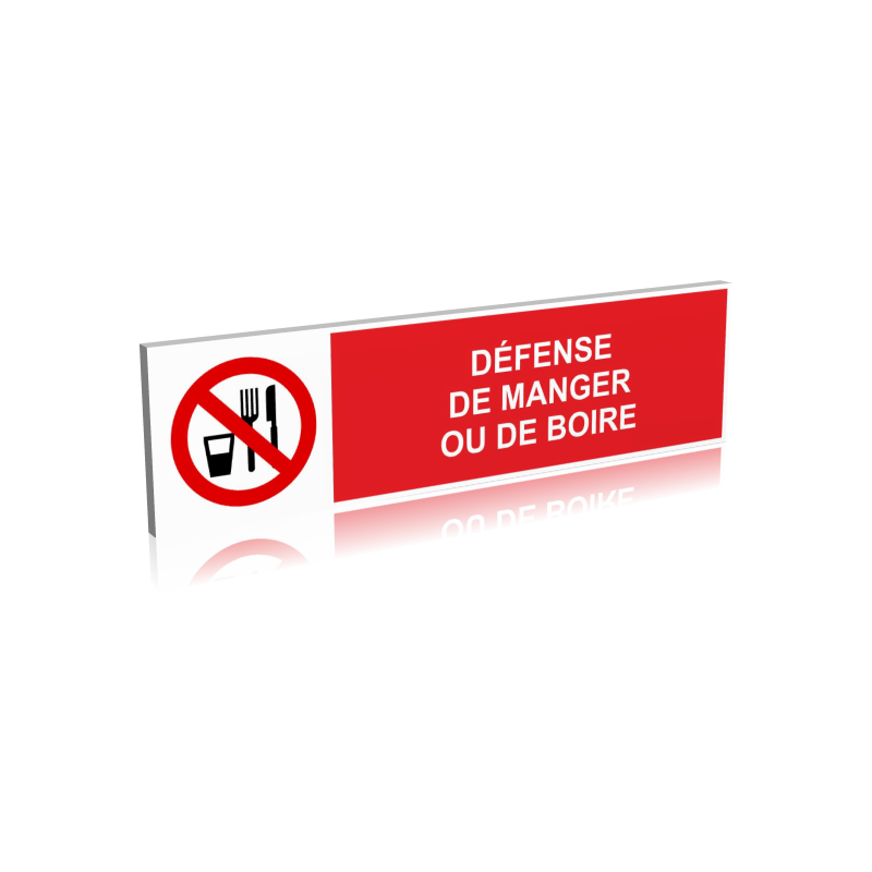 Défense de manger ou de boire Défense de manger ou de boire
