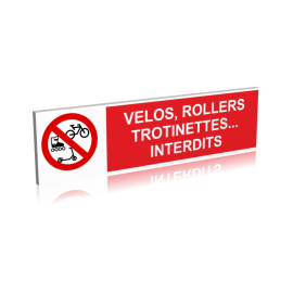 Vélos - rollers - trottinettes - interdits