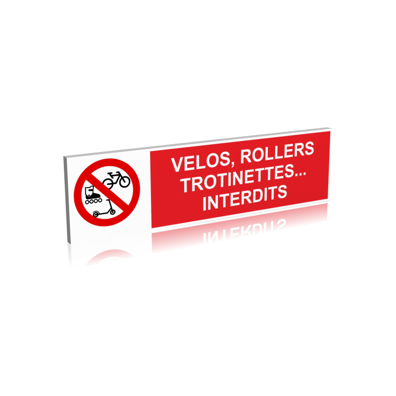 Autocollants et panneaux d'interdiction Trottinettes interdites