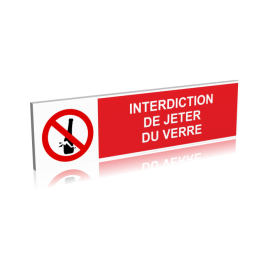 Interdiction de jeter du verre
