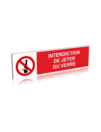 Interdiction de jeter du verre