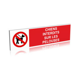 Chiens interdits sur les pelouses
