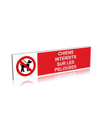 Chiens interdits sur les pelouses