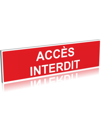 Accès interdit