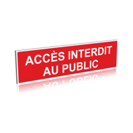 Accès interdit au public