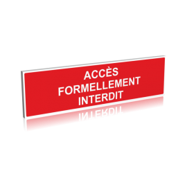 Accès formellement interdit