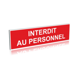 Interdit au personnel