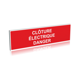 Clôture électrique danger