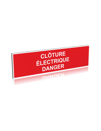 Clôture électrique danger