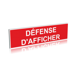 Défense d'afficher