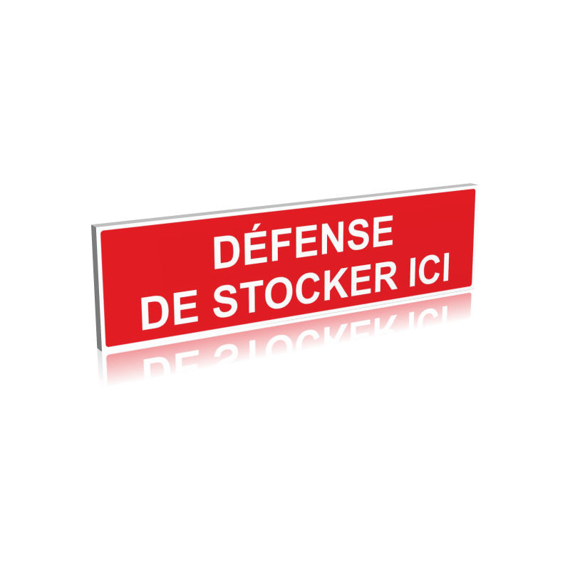 Défense de stocker ici