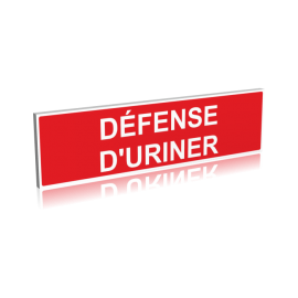 Défense d'uriner