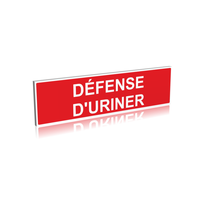 Défense d'uriner