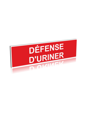 Défense d'uriner