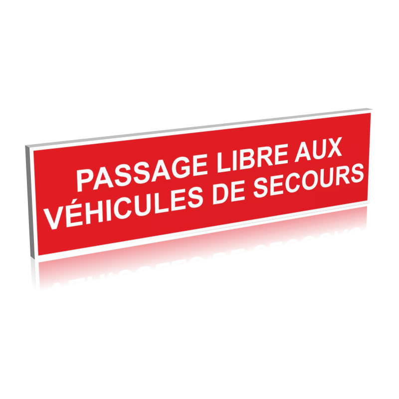 Passage libre aux véhicules de secours