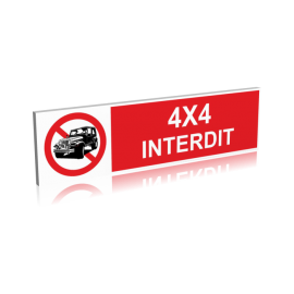 4x4 interdits