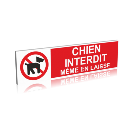 Chien interdit - Même en laisse