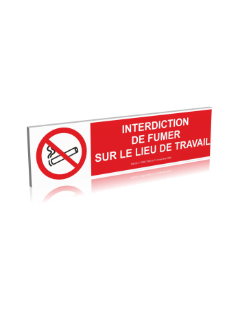 Interdiction de fumer sur le lieu de travail